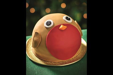 Children will love Morrisons' Robby the robin cake.